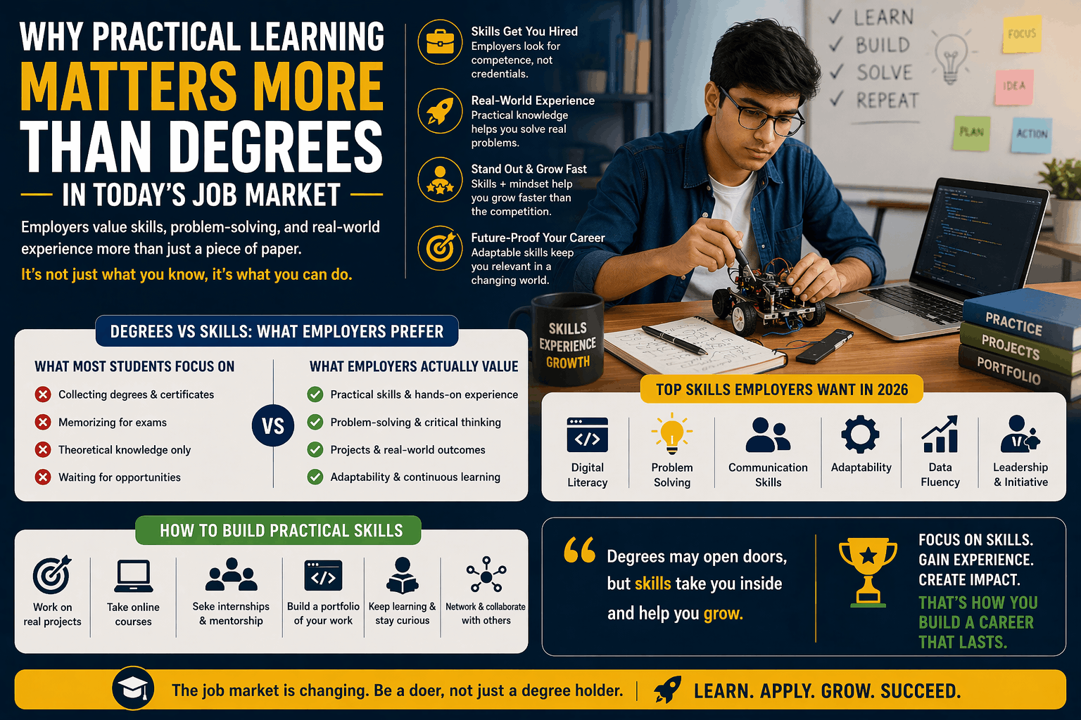 College Lessons Practical Why Practical Learning Matters More Than Degrees